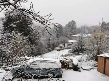 Gard : plusieurs centimètres de neige à Soustelle