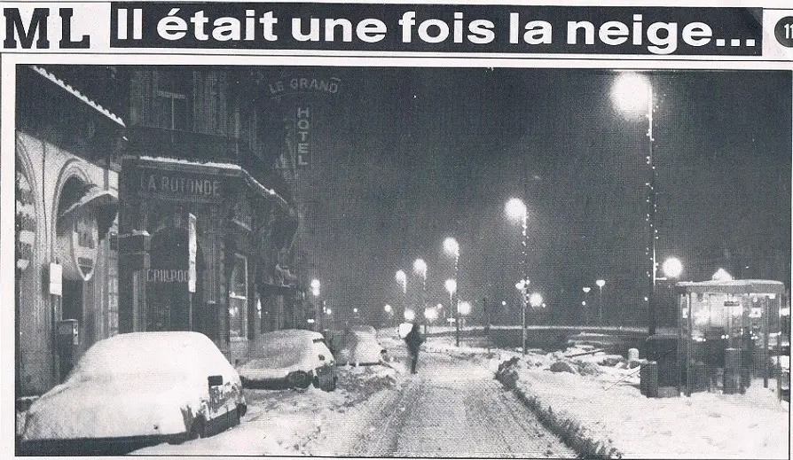 Il y a 34 ans, la neige paralysait la région