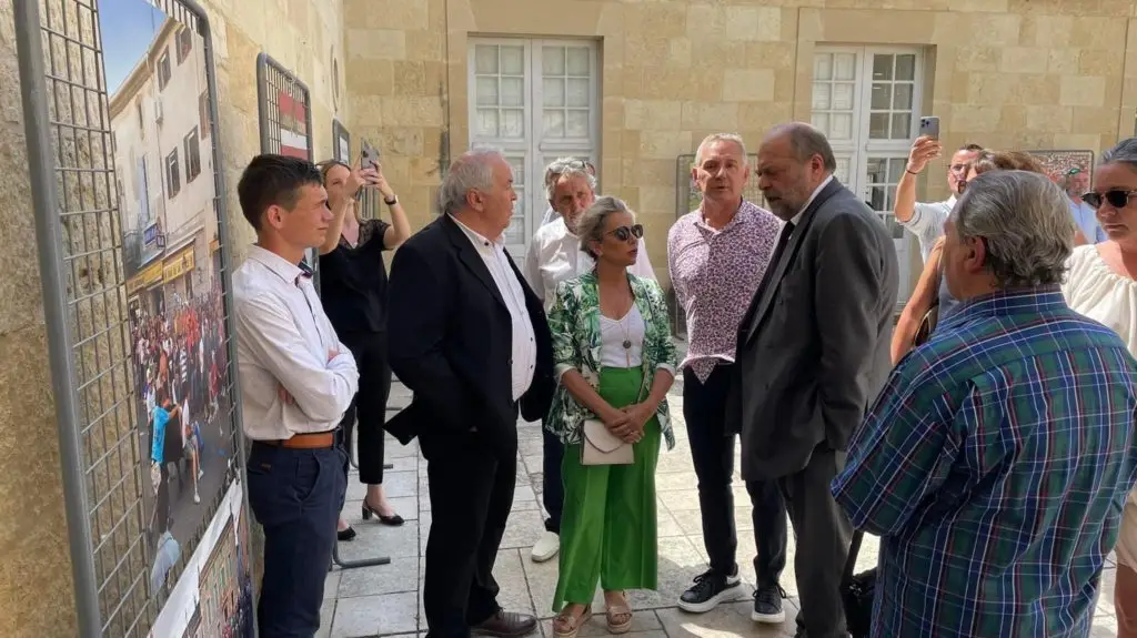 Politique : Éric Dupond-Moretti, le Ministre de la justice en visite à Marsillargues pour soutenir le député Vignal