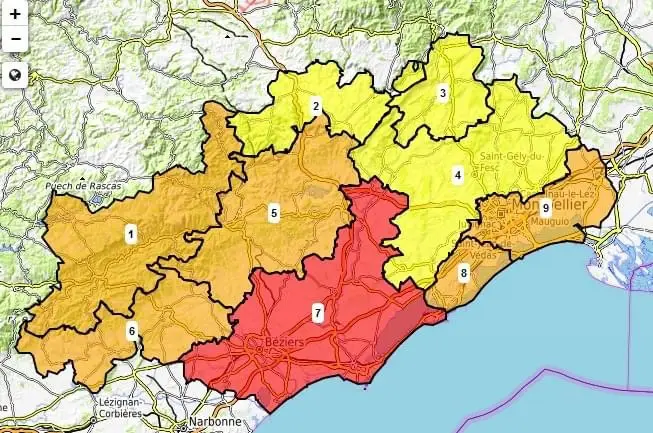 Hérault : le risque incendie de nouveau à un niveau très élevé ce dimanche 21 août, les pompiers seront mobilisés