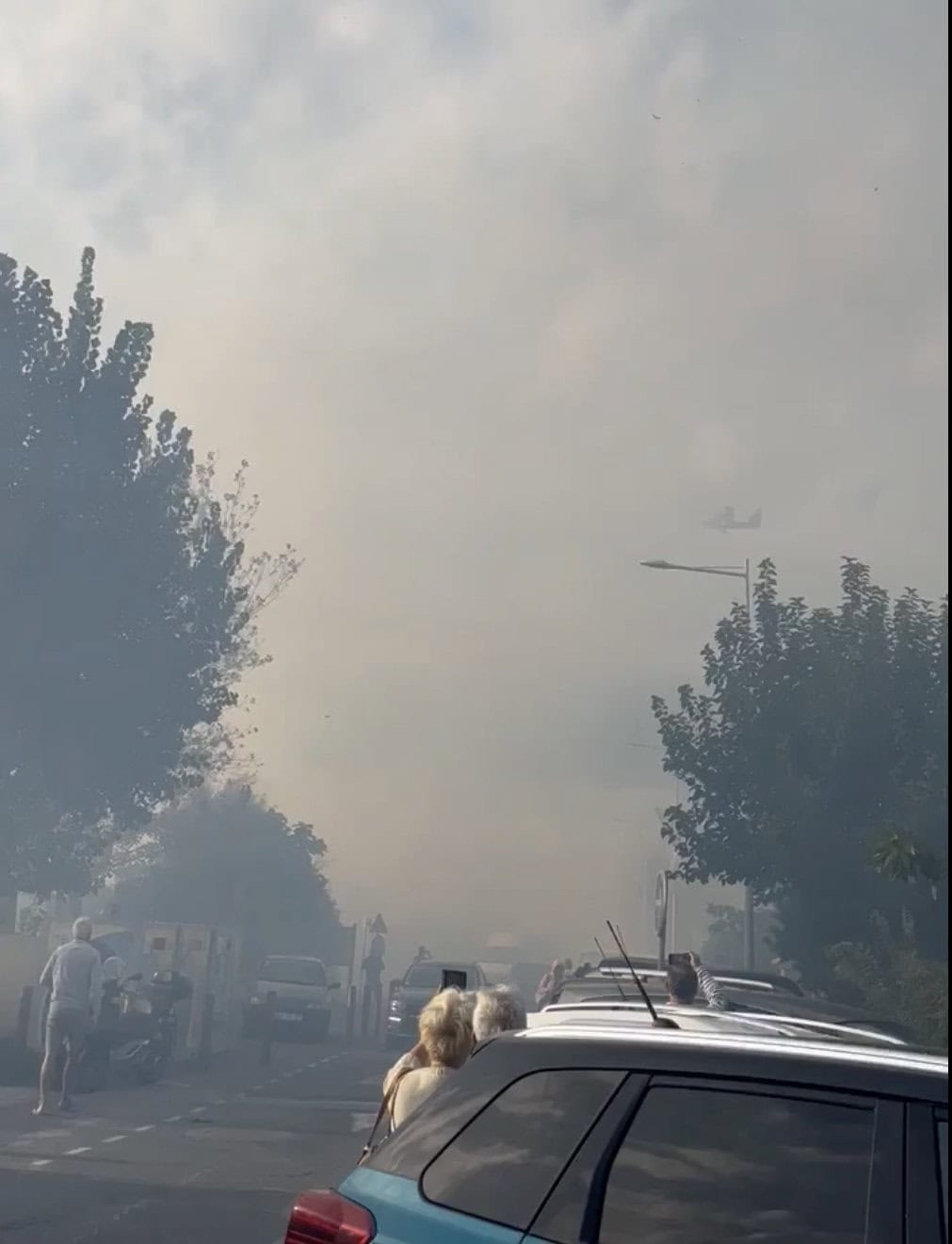 Hérault : un incendie est en cours à Frontignan-Plage, les canadairs sur place