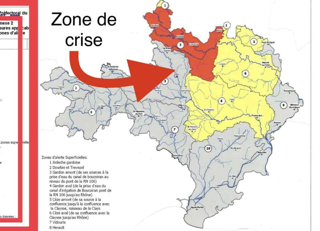 SÉCHERESSE : situation de crise dans certains secteurs du Gard