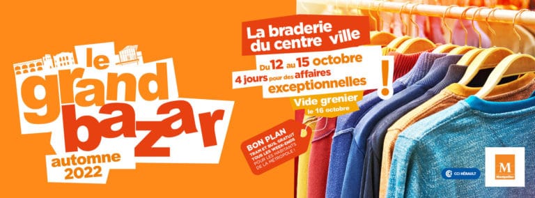 Hérault. Montpellier : la braderie du centre-ville, « Le Grand Bazar », se déroulera du 12 au 15 octobre