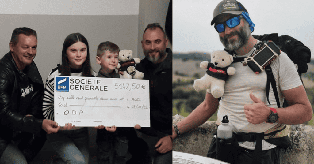 Solidarité : Nicolas, pompier dans le Gard marche et récolte plus de 5000€ pour les pupilles