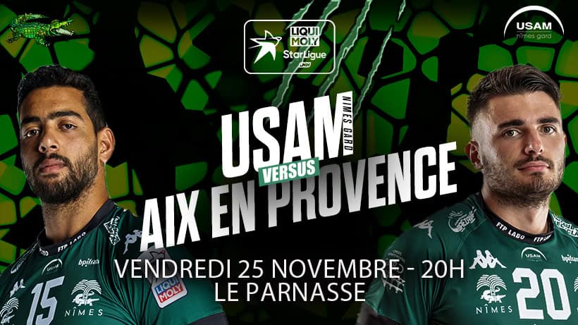 Sport : L’USAM Nîmes Gard affronte Aix-en-Provence ce vendredi à 20h au Parnasse à Nîmes