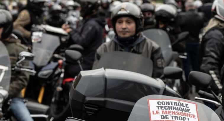 Manifestation : plus d’un millier de motards réunis à Montpellier pour manifester contre le CT des motos