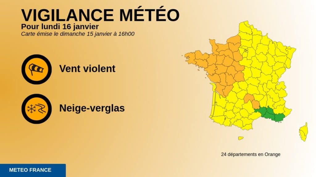 Météo : vigilance orange neige et verglas pour la Lozère