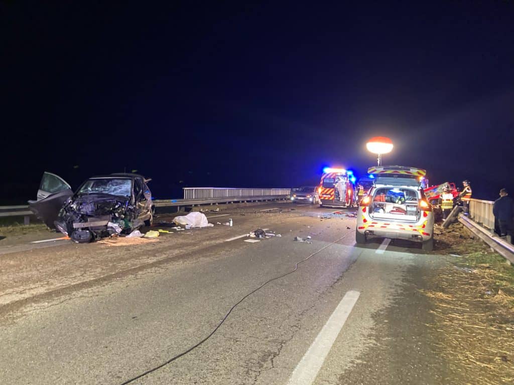 Gard : 1 mort et 2 blessés graves dans un violent accident à Milhaud près de Nîmes