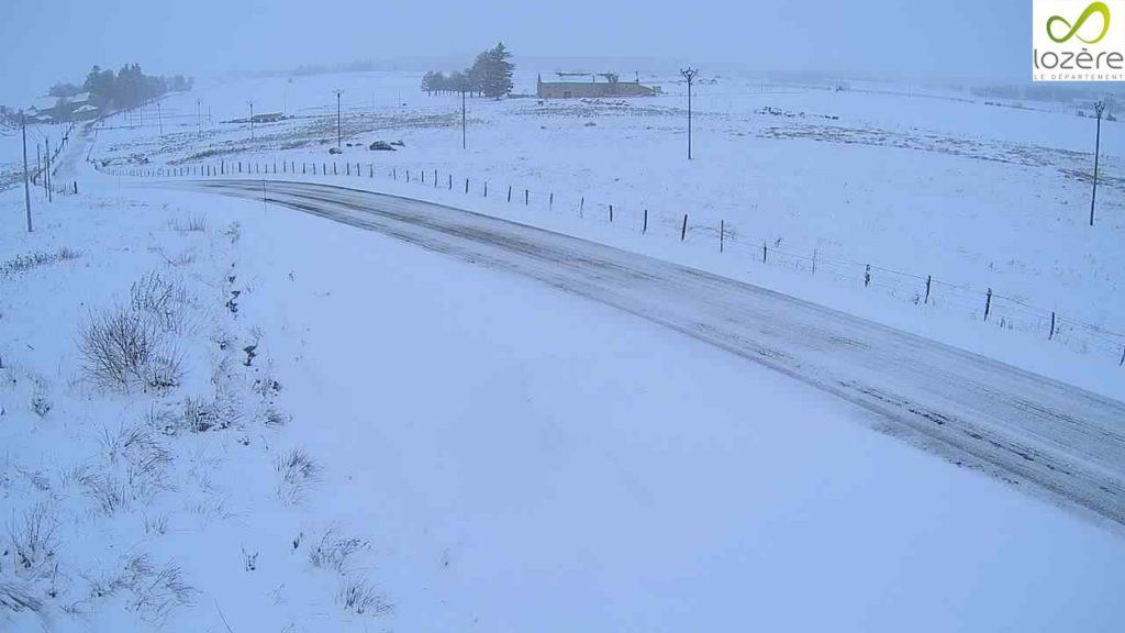 Lozère : circulation difficile sur les routes suite aux fortes chutes de neige