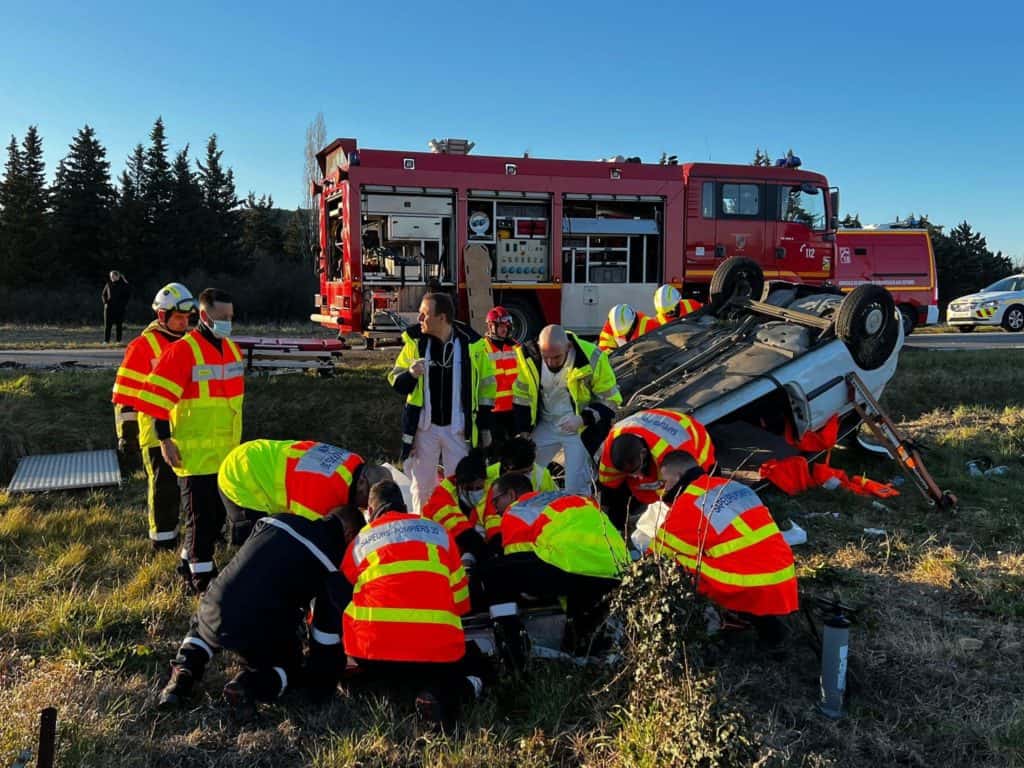Gard. Saze : important accident sur la RN100, la route coupée à la circulation