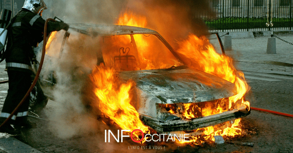 Hérault : une voiture en feu perturbe la circulation à Bessan
