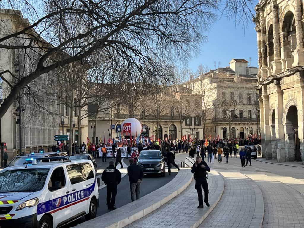 Gard : la mobilisation contre la réforme des retraites est encore forte à Nîmes