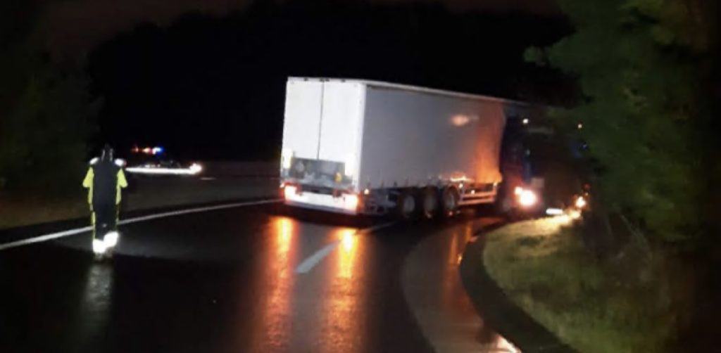 Montpellier : accident d’un camion dans une bretelle d’accès de l’autoroute A709