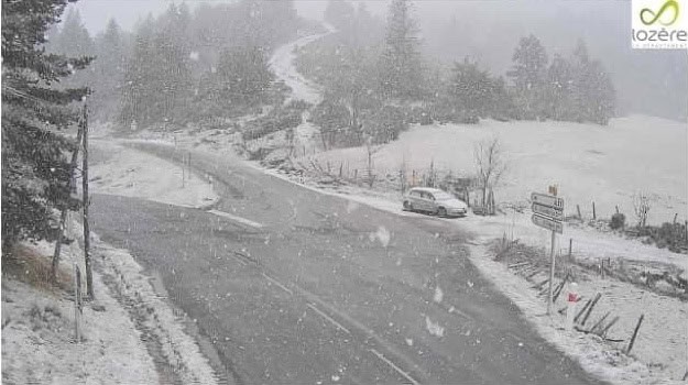 Lozère : retour de la neige, circulation délicate sur certains axes