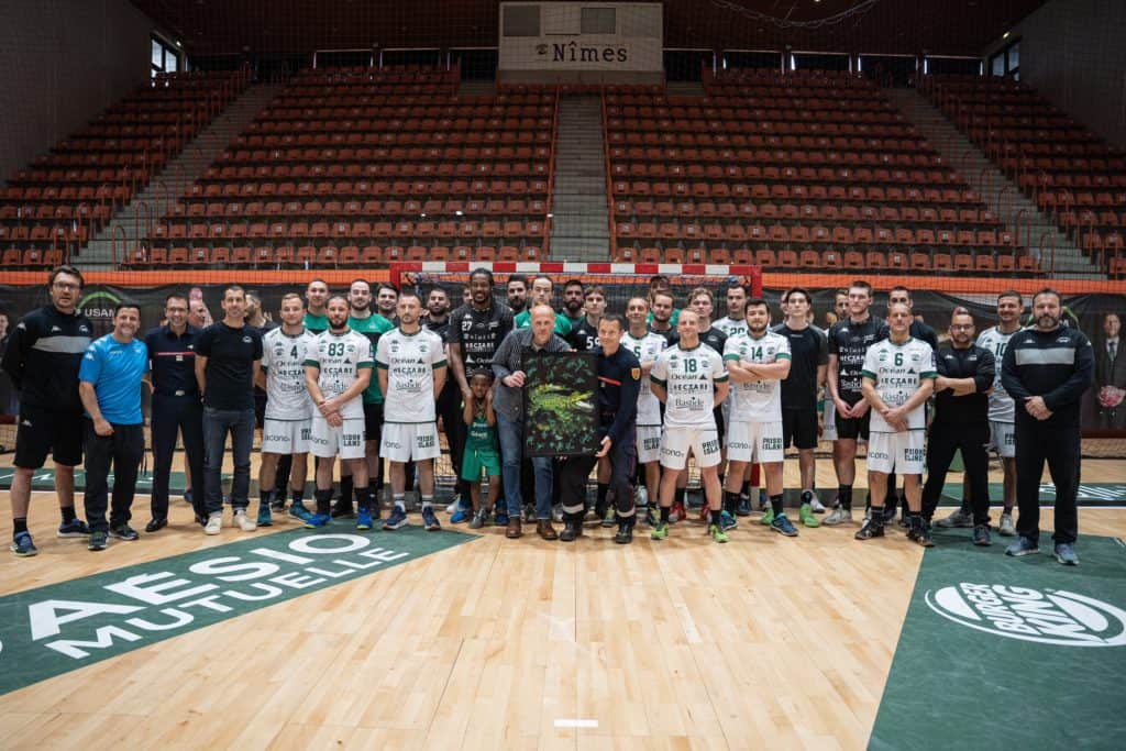 Gard : les sapeurs-pompiers s’entraînent avec les joueurs de l’USAM !