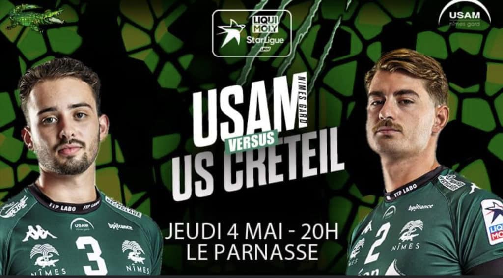 Jeu concours : gagnez vos places pour USAM – Créteil ce jeudi 4 mai au Parnasse à Nîmes