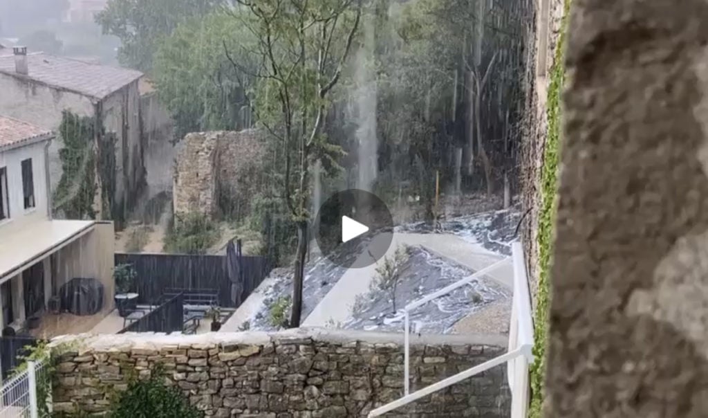 Météo : plusieurs orages de grêle s’abattent dans le Gard ce vendredi après-midi