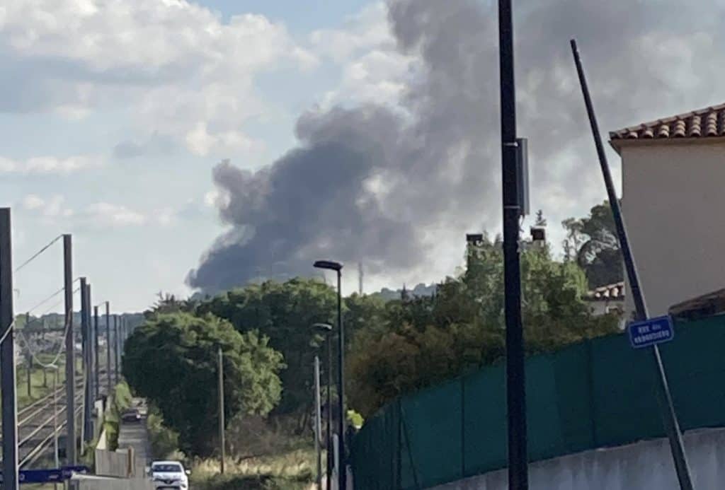 Gard : un incendie en cours ce samedi soir sur l’autoroute A9