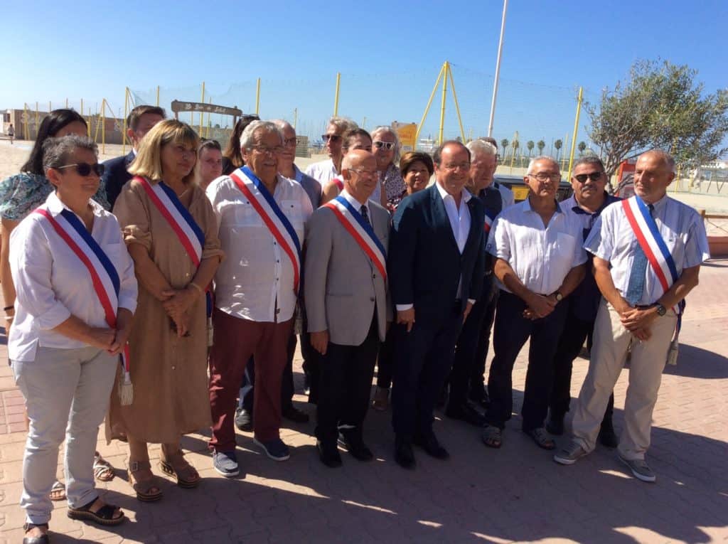 Hérault : visite surprise de l’ancien Président François Hollande à Palavas-les-Flots