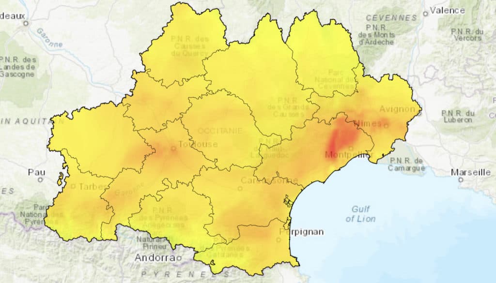 Occitanie : épisode de pollution à l’ozone en cours sur le Gard et l’Hérault