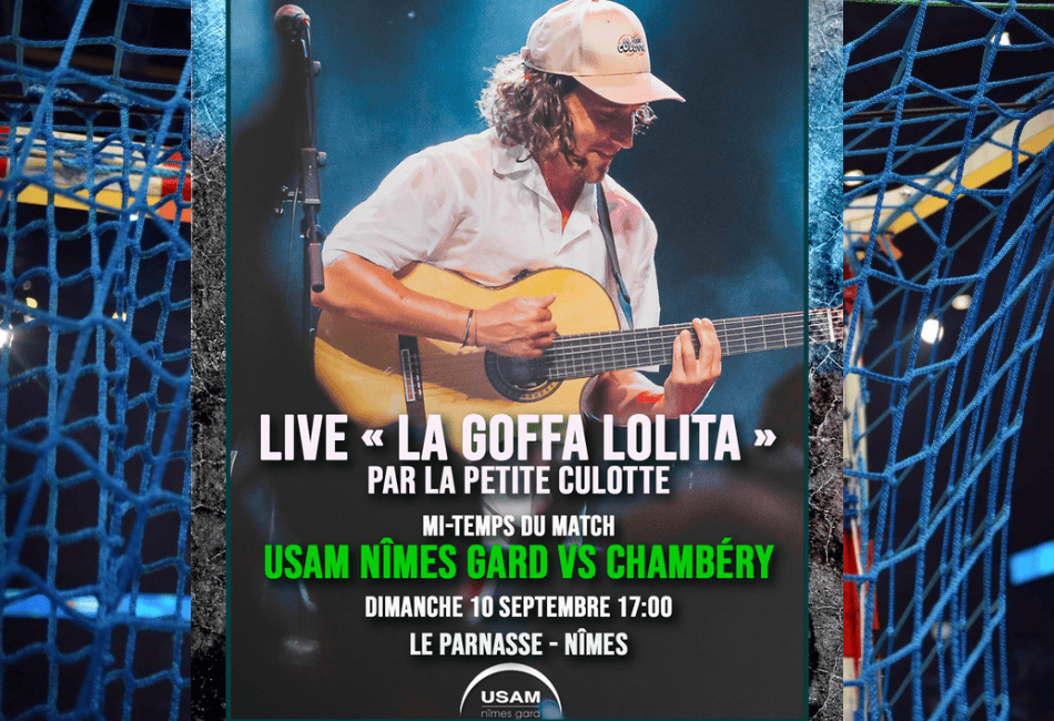 Gard : La Petite Culotte en concert live au premier match de l’USAM au Parnasse !