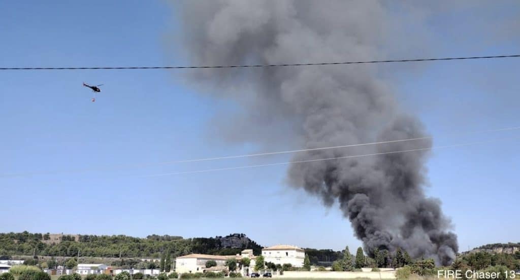 Gard : plusieurs mobil-homes en feu ce dimanche à Beaucaire