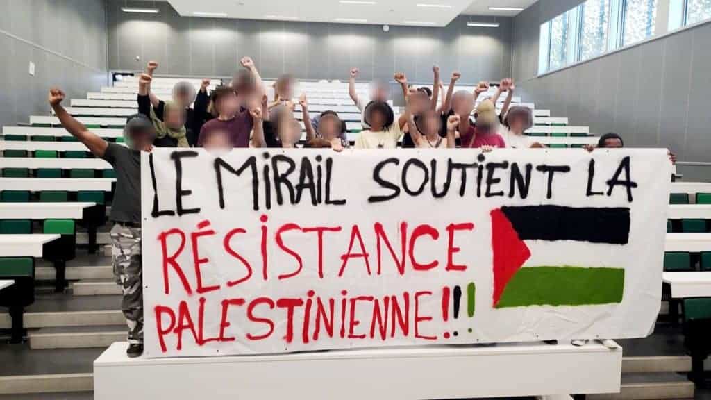 Occitanie : banderole et tags « Pro-Palestine » au sein de l’Université Jean Jaurès de Toulouse