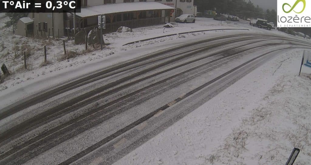 Météo : déjà plusieurs centimètres de neige entre Aveyron et Lozère ce dimanche !