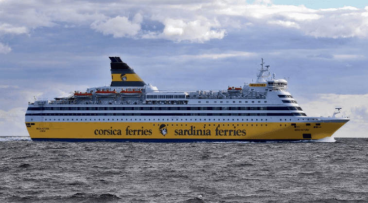 Nouvelle liaison entre Sète et la Corse - Crédit photo Le "Mega Victoria" © Corsica Ferries