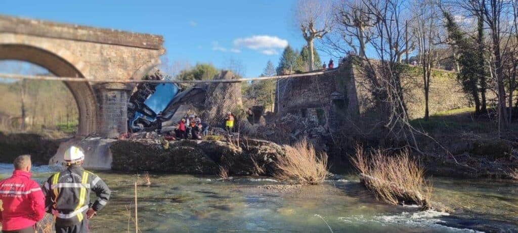 Gard : les images impressionnantes de l’effondrement d’un pont en Cévennes