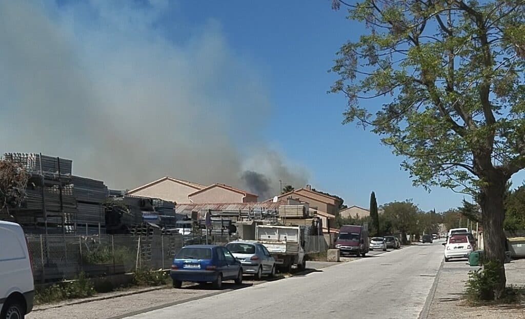 Occitanie : un important incendie en cours à Saleilles ce samedi
