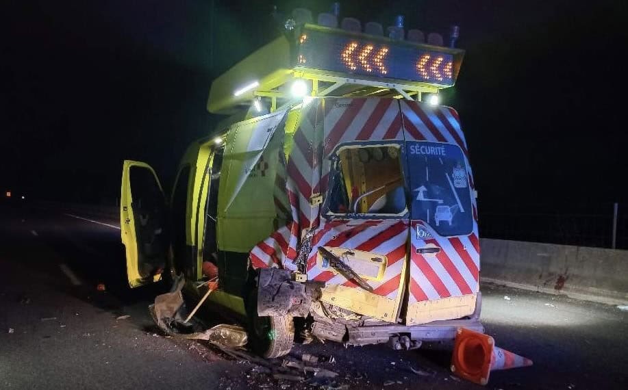 Autoroute A9 : un fourgon de Vinci violemment percuté la nuit dernière