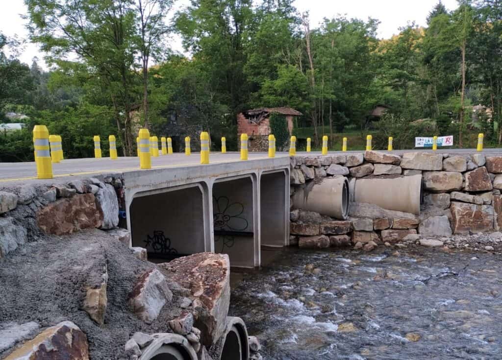 Gard : le pont provisoire de Chamborigaud réouvert ce lundi matin