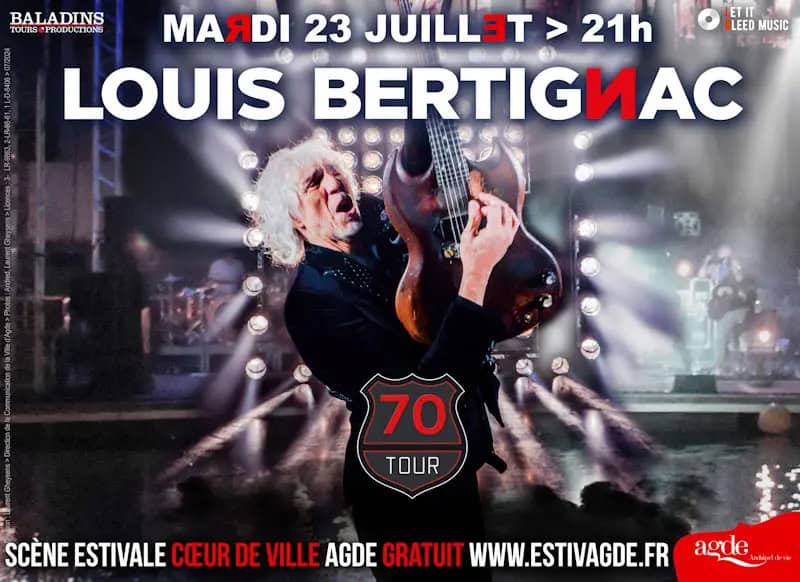 Hérault : Louis Bertignac débarque à Agde pour un concert exceptionnel