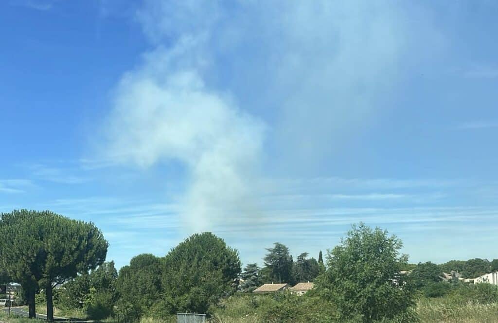 Hérault : incendie en cours à l’Ouest de Montpellier ce vendredi à Pignan