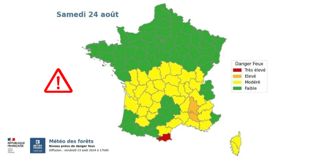 Feux de forêt : les Pyrénées-Orientales en vigilance rouge !