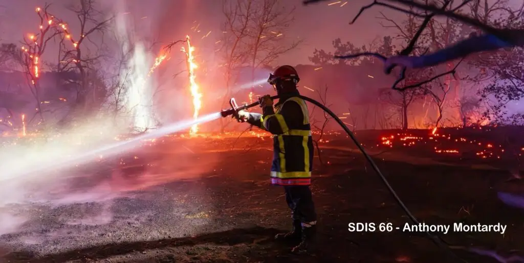Perpignan : deux départs de feu de végétation simultanés dans la nuit près d’une zone commerciale