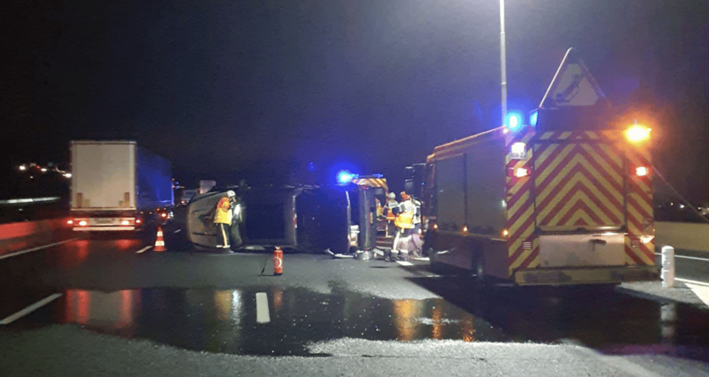 Gard : accident spectaculaire sur l’autoroute A9 ce mercredi matin
