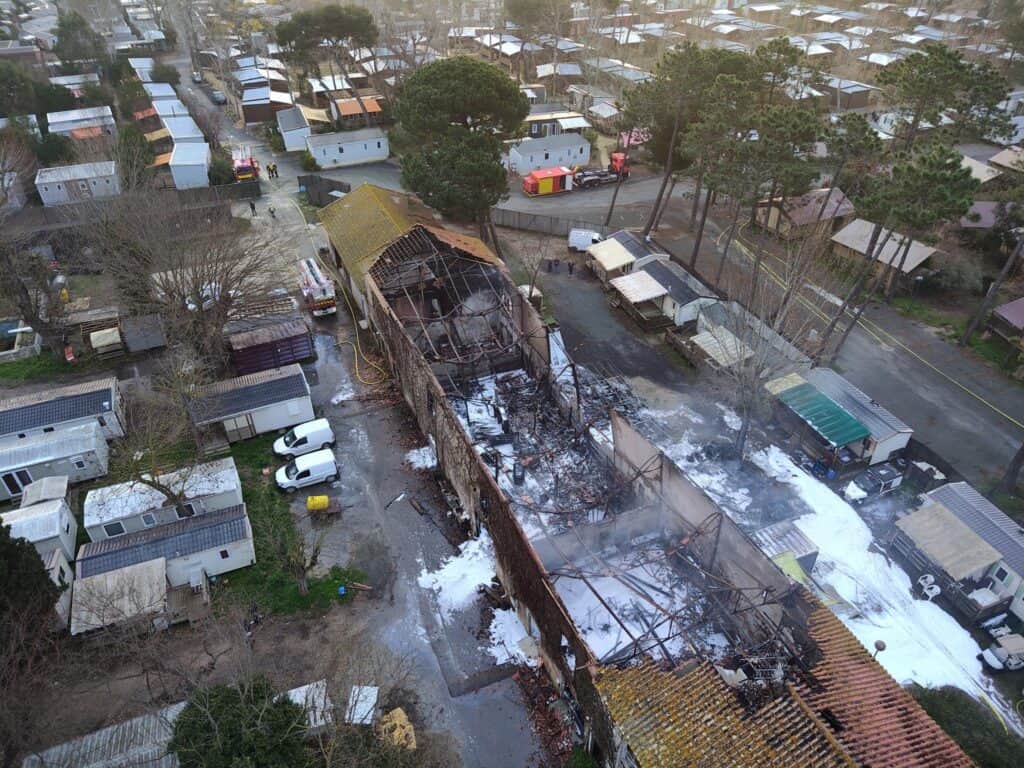 Hérault : un incendie se déclare dans un camping à Portiragnes