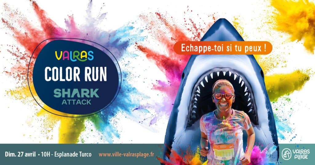 Hérault : Color Run « Shark Attack » à Valras-Plage, les inscriptions sont ouvertes
