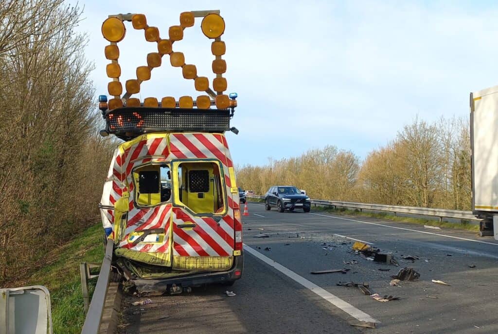 Vinci Autoroutes : un nouveau véhicule d’intervention percuté ce jeudi