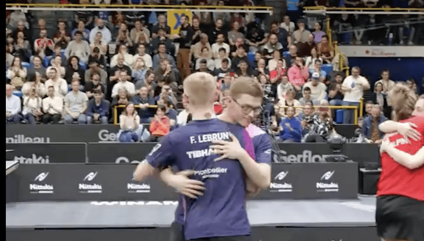 Tennis de table : les frères Lebrun conservent leur titre de champions de France en double