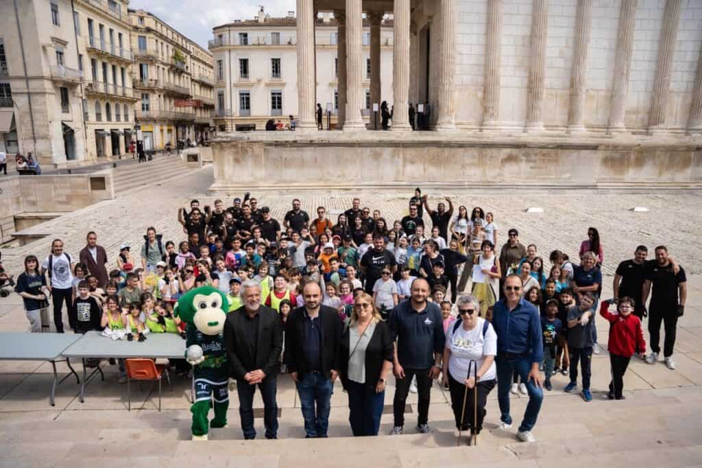 Gard : quatrième édition du plogging de l’USAM, 3m³ de déchets récoltés dans les rues de Nîmes