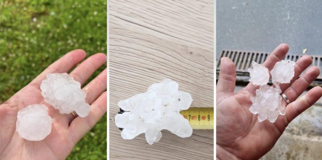 Météo : les images impressionnantes de la grêle en Occitanie ce dimanche