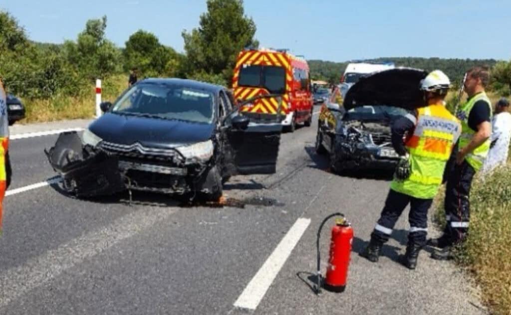 Gard : choc frontal, un accident fait 5 blessés à Langlade
