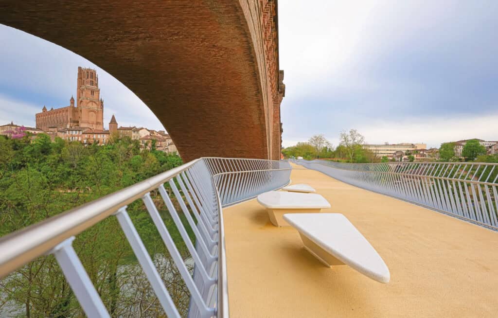 Albi : nouvelle passerelle, un trait d’union entre piétons et cyclistes