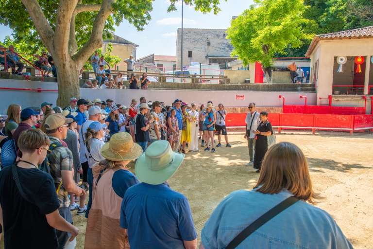 Gard : quand des Américains découvrent la course camarguaise à Vallabrègues