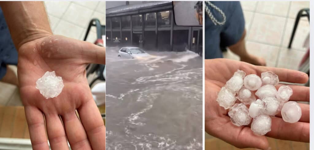 Météo : inondations, grêle, les images des orages en Occitanie
