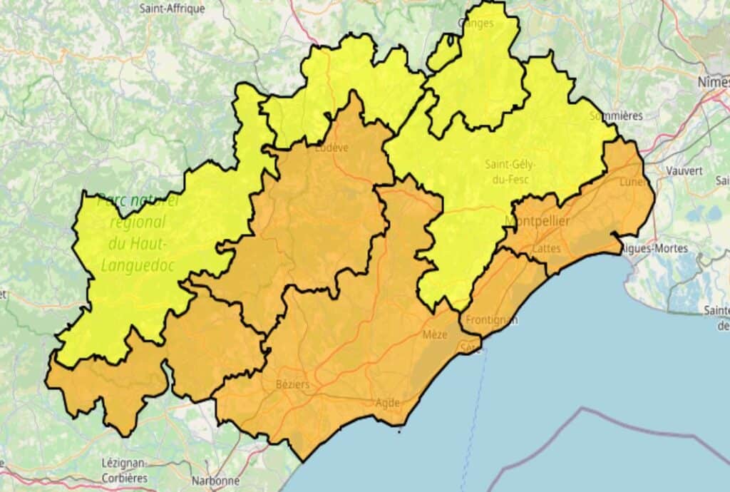 Hérault : risque incendie élevé dans une large partie du département