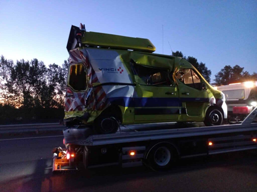 Vinci autoroutes : un nouveau véhicule d’intervention percuté ce mercredi